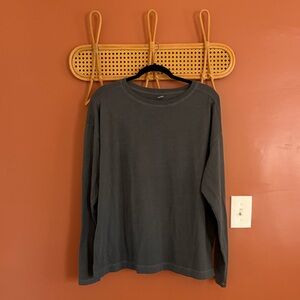 Old Navy Gray Long Sleeve Shirt Size L TALL NWT